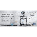 Принтер 3D Creality Ender-3 V3 KE, размер печати 220x220x250mm, FDM, PLA/ABS/TPU(95A)/PETG/ASA, max 500 мм/с., датчик CR Touch (автоматическое выравнивание стола), Enternet, USB, Creality cloud APP (набор для сборки), фото 1