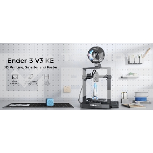 Принтер 3D Creality Ender-3 V3 KE, размер печати 220x220x250mm, FDM, PLA/ABS/TPU(95A)/PETG/ASA, max 500 мм/с., датчик CR Touch (автоматическое выравнивание стола), Enternet, USB, Creality cloud APP (набор для сборки)