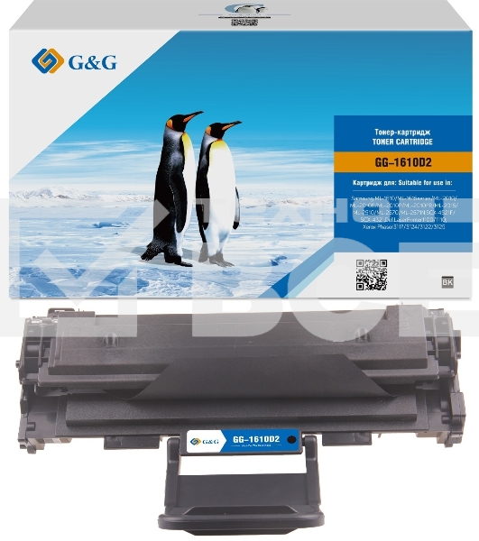 Картридж лазерный G&G GG-1610D2 черный (3000стр.) для Samsung ML-1610/1615/2010/2015/2510/2570;SCX-4521F/4321