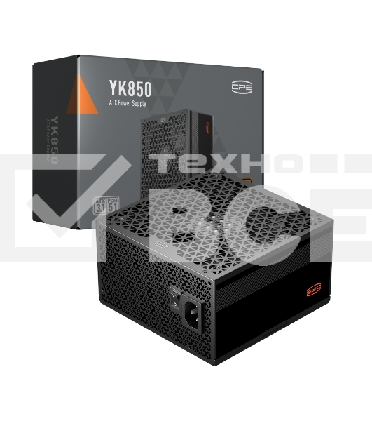 Блок питания  PCCOOLER, 850W 80 PLUS Bronze, (ATX, ATX 3.1, PCIe 5.1 450W, Non-modular, 1x24(20+4)pin 550mm, 2xCPU 8(4+4)pin 650mm, 2xPCIe*2 8(6+2)pin 500+150mm, 1x12V(2x6) 12+4pin 500mm, 2xSATA*3+MOLEX4pin*1 450+150+150+150mm , Active, 135x135mm, 150x150