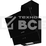 Вытяжка Kuppersberg F 601 BL ширина 60 см, отвод/рециркуляция, 600 м3/час, сенсорное управление, 3 скоростей, светодиодное освещение 1*2 Вт, металлический жироулавливающий фильтр, угольный фильтр KF-ES  (опция), 46 дБ, , цвет: черный  / короб чёрная эмаль, фото2