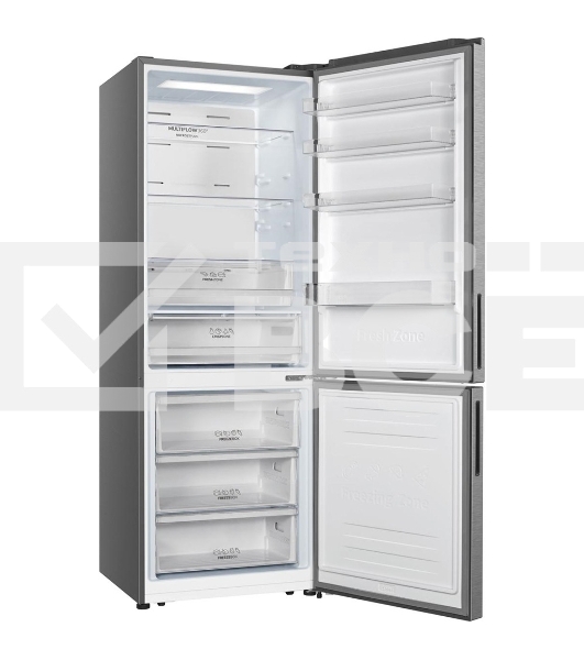 Холодильник Gorenje NRK720EAXL4 серый двухкамерный 347/109л морозилка снизу, No Frost