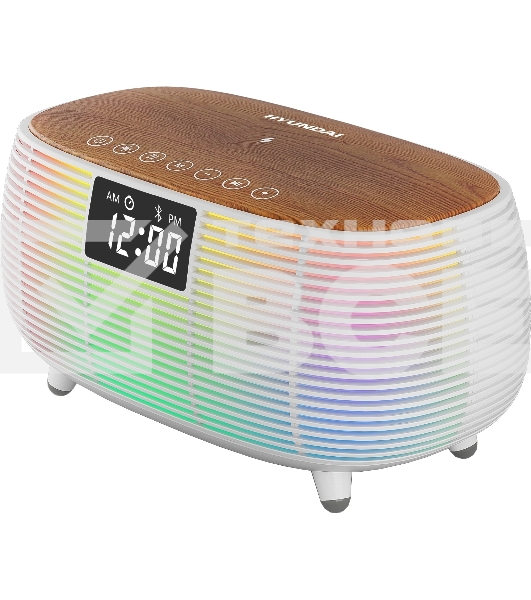 Радиобудильник Hyundai H-RCL231 белый LCD подсв:белая часы:цифровые FM