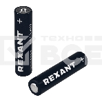 Батарейка алкалиновая Rexant AAA/LR03 мизинчиковая 1,5В блистер 2 шт., фото 1