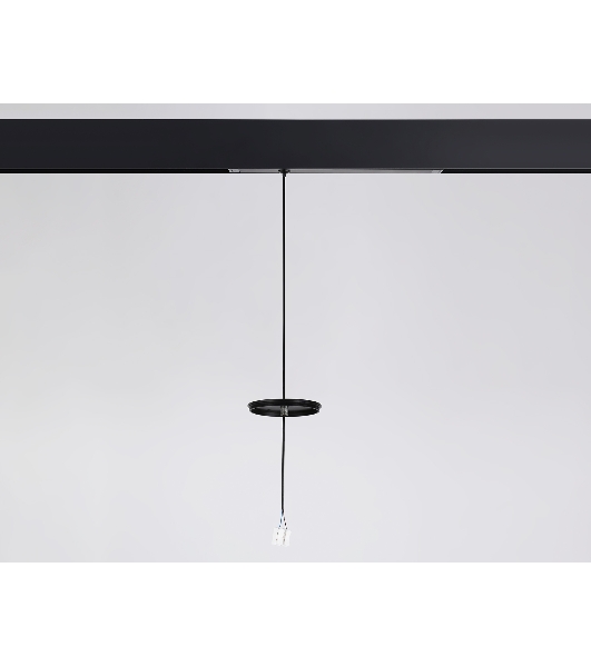 A2660 BK черный крепеж трековый подвесной для корпуса DIY D85mm 240*42*25 H1500