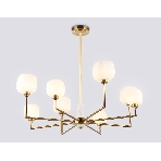 Люстра Ambrella light LH53017/8 BS/FR латунь/белый матовый G9*8 max 40W D830*680, фото7