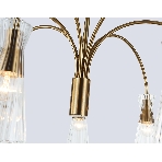 Люстра Ambrella light LH55703/7 BS/CL латунь/прозрачный E14*7 max 40W D745*460, фото3