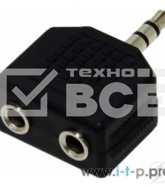 Переходник разветвитель аудио VCOM 3.5 Jack (M) - 2x3.5 Jack (F), стерео <VAD7847> 