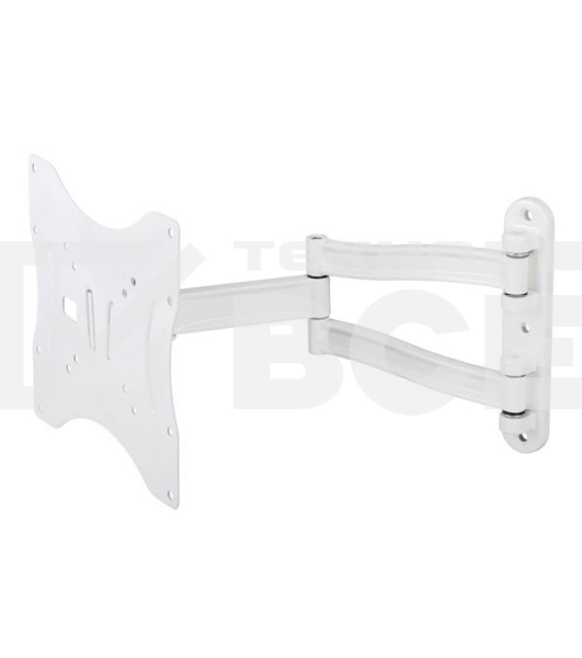 Кронштейн для телевизора Kromax TECHNO-3 белый 15'-40' макс.20кг настенный поворот и наклон
