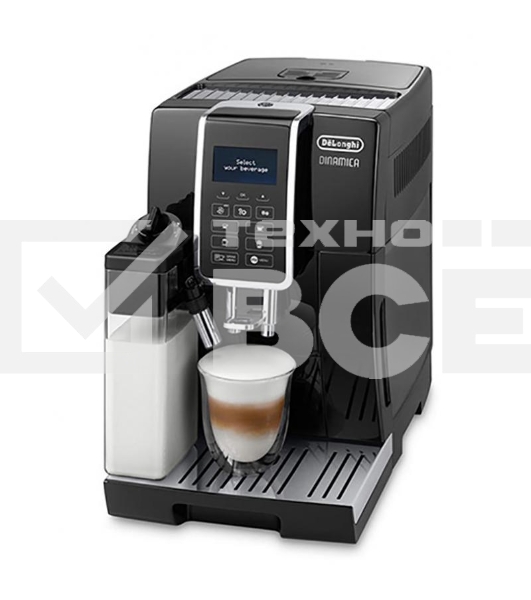 Кофемашина автоматическая DeLonghi ECAM 350.55.B черный, исп. кофе - зерновой/молотый, 1.8 л, 1450 Вт, 15 Бар.