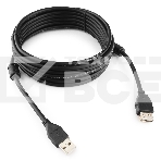 Кабель Gembird/Cablexpert CCF2-USB2-AMAF-15 USB 2.0  , AM/AF, 4.5м, экран, 2феррит.кольца, черный, пакет, фото3