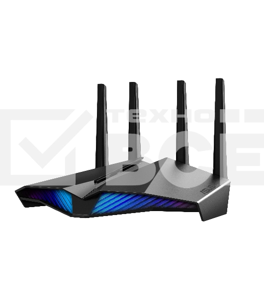 Роутер ASUS RT-AX82U роутер 802.11b/g/n/ac/ax, до 574 + 4804Мбит/c, 2,4 + 5 гГц, 4 антенны, USB, GBT LAN ; 90IG05G0-MO3R10