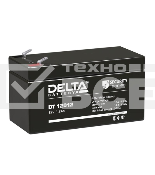 Батарея Delta DT 12012 (12V, 1.2Ah)
