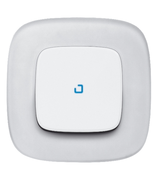 Лицевая панель для выключателя одноклавишного с подсветкой/индикацией . Белая Valena LIFE. 