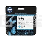 Картридж струйный HP 773 C1Q20A черный матовый/голубой печатающая головка для HP DJ Z6600, фото2
