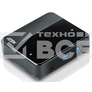 Переключатель, электрон., USB, 2 User > 2 устройства + клавиатура + мышь, 2 USB A-тип > 4 USB A-тип, Male > Female, со встроен. шнурами 2х1.2м., (USB 2.0) 2 PORT USB3.0 Peripheral Sharing Device.