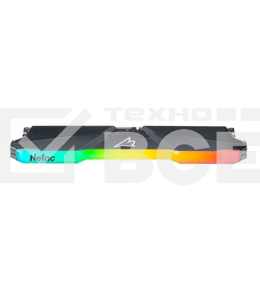 Оперативная память NETAC Shadow, DDR4, 16GB (2x8GB), 3600MHz, CL18, с радиаторами, RGB, серый