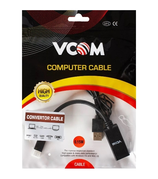Кабель-переходник HDMI(F) +USB---> miniDP(M) 0.15m 4K*30Hz VCOM CG497-0.15