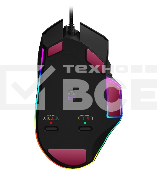 Мышь проводная A4Tech Bloody W95 Max черный, 12000 dpi, USB, кнопки - 10