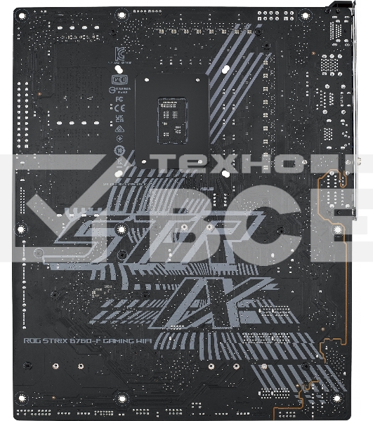 Материнская плата ASUS ROG STRIX B760-F GAMING WIFI, LGA 1700, Intel B760, 4xDDR5, 4xSATA, 3xM.2, 1xPCI-E 5.0 x16, 1xPCI-E 3.0 x4, 1xHDMI, 1xDP, 1x 2.5Gb LAN, 1xUSB-A 3.2 Gen 2, 6xUSB-A 3.2 Gen 1, 1xUSB-C 3.2 Gen 2x2, 5x3.5 мм, 7.1, Standard-ATX