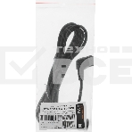 Кабель питания Hyperline PWC-IEC13A-IEC14-3.0-BK монитор-компьютер IEC 320 C13 (угловая) - IEC 320 C14 (3x1.0), 10A, прямая вилка, 3м, цвет черный, фото2