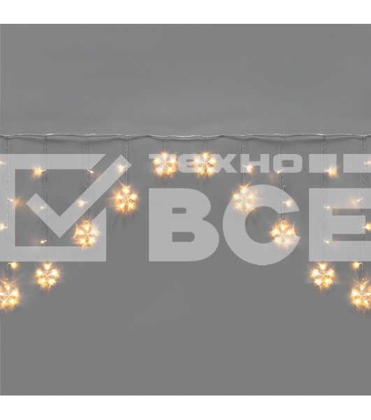 Гирлянда Арка со звездами 2,5х1,2м, 136LED, теплый белый, с контроллером 8 режимов, 230В NEON-NIGHT