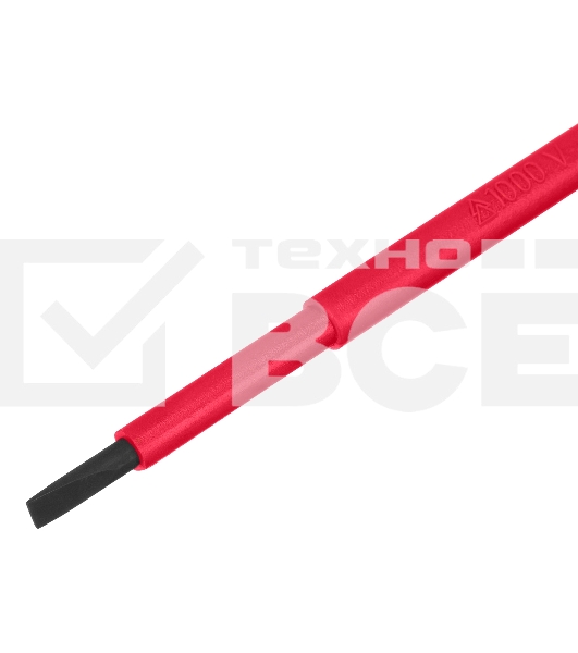 Отвертка Matrix Insulated, SL4,0 x 100 мм, CrMo, до 1000 В, двухкомп.рукоятка