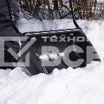 Движок для уборки снега пластиковый, 690х470х1420 мм, стальная рукоятка, Россия Сибртех, фото 1
