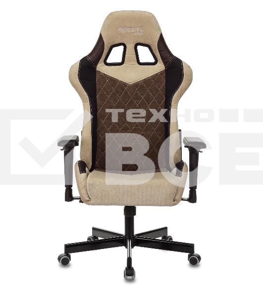 Кресло игровое Бюрократ VIKING 7 KNIGHT BR FABRIC коричневый текстиль/эко.кожа крестовина металл/пластик