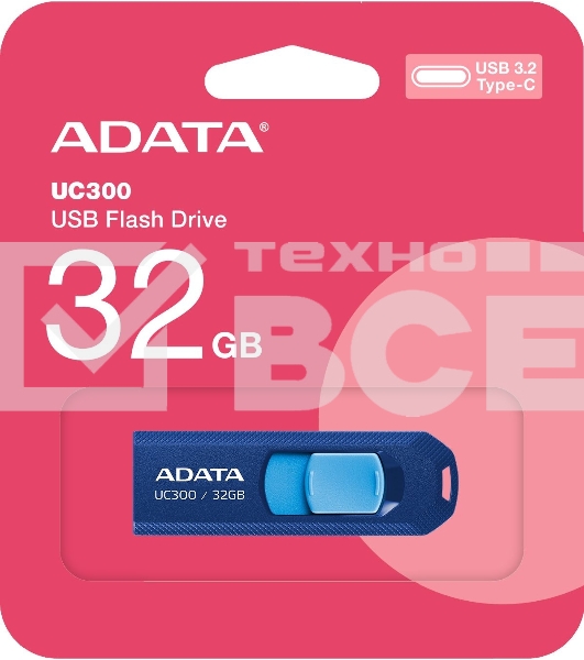 Флеш диск 32GB USB 3.2 Gen1 ACHO-UC300-32G-RNB/BU