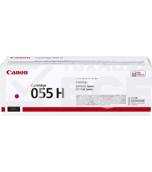 Картридж лазерный Canon 055 H M (3018C002) пурпурный (5900 стр.) для Canon i-SENSYS серий MF740, LBP660.