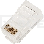 Коннектор Lanmaster TWT-PL45-8P8C/JR100, UTP кат.5E RJ45 прозрачный (упак.:100шт), фото5