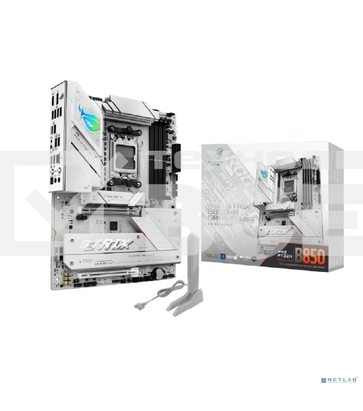 Материнская плата ASUS ROG STRIX B850-A GAMING WIFI, AM5, AMD B850, 4xDDR5, 2xSATA, 4xM.2, 1xPCIe 5.0 x16, 1xPCIe 4.0 x16, 1xPCIe x4, 1xDP, 1xHDMI, 1x2.5Gb LAN, 1xUSB-C 20Gbps, 1xUSB-C 10Gbps, 2xUSB-A 10Gbps, 4xUSB 5Gbps, 2xUSB-A 2.0, 3x3.5 мм, 7.1, ATX