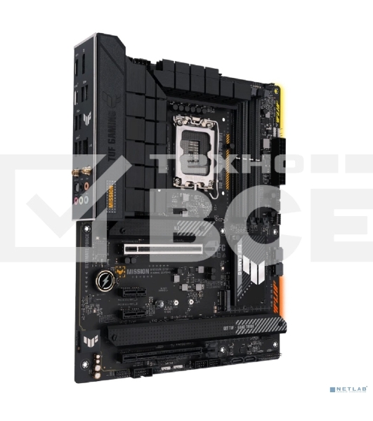 Материнская плата ASUS TUF GAMING H770-PRO WIFI, LGA 1700, Intel H770, 4xDDR5, 4xSATA, 4xM.2, 1xPCIe 5.0 x16, 1xPCIe 4.0 x4, 2xUSB-A 3.2 Gen 2, 4xUSB-A 3.2 Gen 1, 1xUSB-C 3.2 Gen 2x2, 1x2.5Gb LAN, 5x3.5 мм, 7.1, Standard-ATX