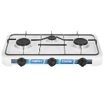 Плита настольная газовая Centek CT-1522 белый, 1.7 кВт, газ, конфорки - 3, эмаль, поворотные переключатели, фото8