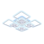 Светильник Ambrella light FA289/4+4 WH белый 176W 820*820*120 (ПДУ РАДИО 2.4G), фото3