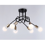 Светильник Ambrella light TR80419/6 BK/GD черный/золото E27/6 max 60W D690*370, фото3
