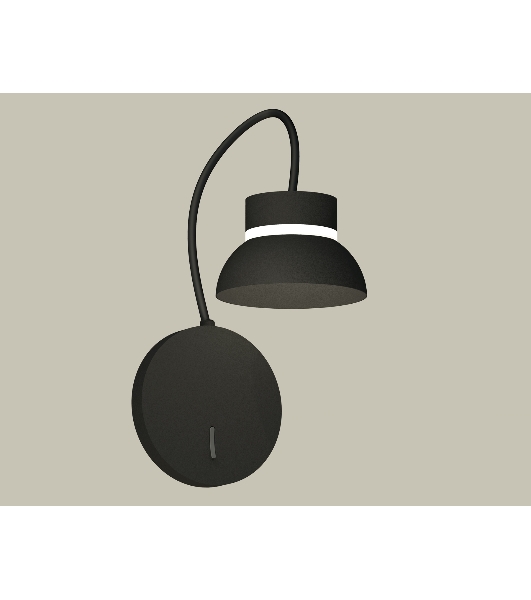 Светильник Ambrella light XB9596100 SBK/FR черный песок/белый матовый GX53 (C9596, N8141)