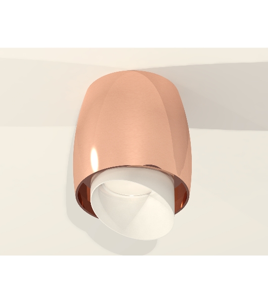 Светильник Ambrella Light XS1144021 PPG/FR золото розовое полированное/белый матовый MR16 GU5.3 (C1144, N7175)