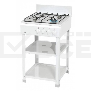 Плита газовая Flama AVG 1402 W белый, конфорок 4 шт, духовка 50 л, 50 см x 85 см x 58 см