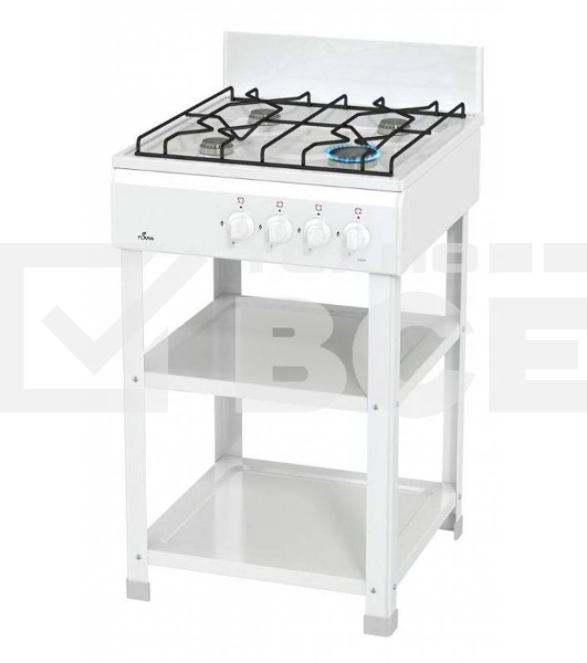 Плита газовая Flama AVG 1402 W белый, конфорок 4 шт, духовка 50 л, 50 см x 85 см x 58 см