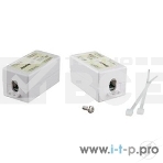 Проходной адаптер (coupler) Hyperline CA-IDC-C5e-WH Dual IDC (110&Krone), категория 5e, 4 пары, фото2