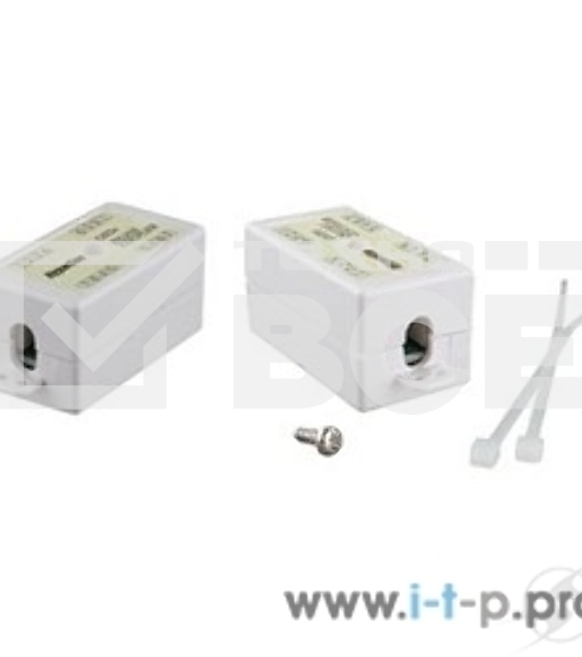 Проходной адаптер (coupler) Hyperline CA-IDC-C5e-WH Dual IDC (110&Krone), категория 5e, 4 пары