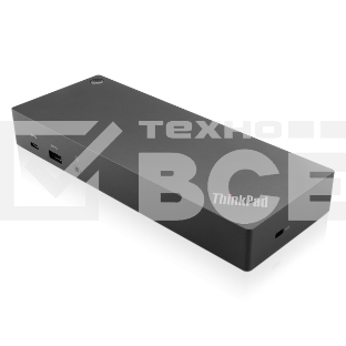 Док-станция Lenovo ThinkPad Hybrid USB-C with USB-A (2x DP, 2x HDMI, 3x USB A 3.1 Gen 2, 2x USB 2.0 1x USB Type-C, 1x RJ-45, 1x Combo Audio Jack 3.5mm/Kensington Lock, USB-C cable with USB-C to USB-A dongle/Up to 2 ext monitors (40AF0135EU)