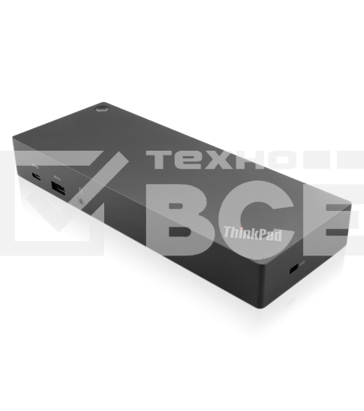 Док-станция Lenovo ThinkPad Hybrid USB-C with USB-A (2x DP, 2x HDMI, 3x USB A 3.1 Gen 2, 2x USB 2.0 1x USB Type-C, 1x RJ-45, 1x Combo Audio Jack 3.5mm/Kensington Lock, USB-C cable with USB-C to USB-A dongle/Up to 2 ext monitors (40AF0135EU)