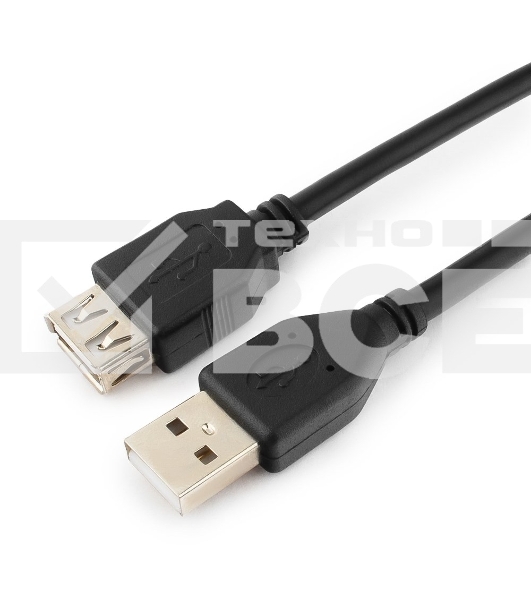 Кабель Gembird/Cablexpert CCF2-USB2-AMAF-15 USB 2.0  , AM/AF, 4.5м, экран, 2феррит.кольца, черный, пакет