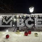 Гирлянда Айсикл (бахрома) светодиодный, 2,4 х 0,6 м, белый провод, 230 В, диоды ТЕПЛЫЙ БЕЛЫЙ, 88 LED NEON-NIGHT, фото3