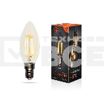 Лампа светодиодная филаментная Rexant Свеча CN35 7.5 Вт 600 Лм 2700K E14 диммируемая, прозрачная колба, фото4