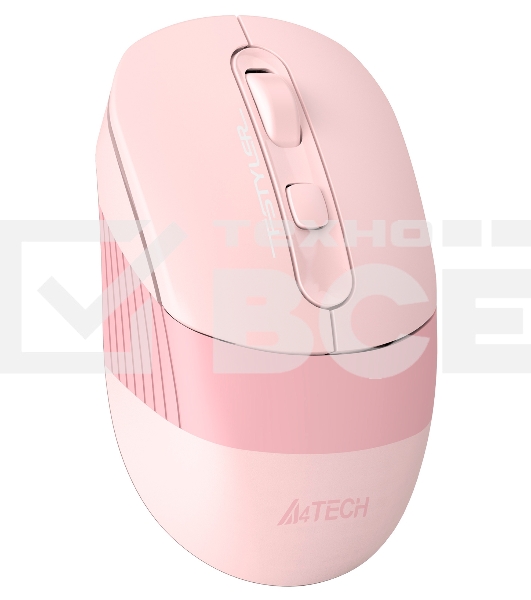 Мышь беспроводная A4Tech Fstyler FB10C розовый, 2000 dpi, радиоканал, Bluetooth, USB, кнопки - 4