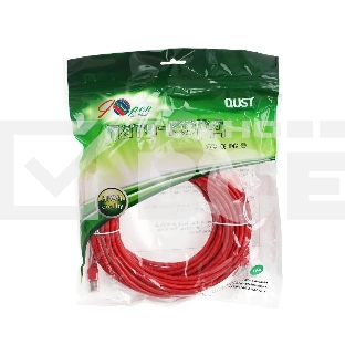 Патчкорд литой 'Aopen' UTP кат.5е 15м красный 